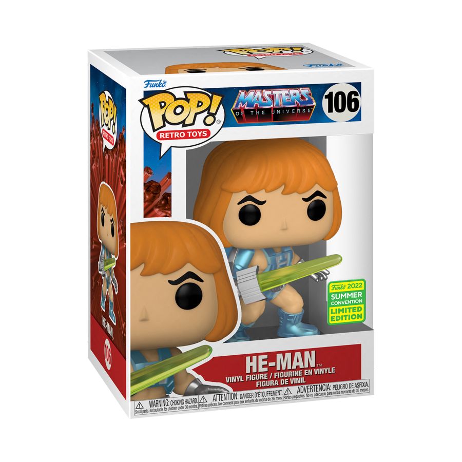 Pop Weasel - Image 2 of Masters of the Universe - He-Man Laser Power SDCC 2022 Exclusive Pop! Vinyl [RS] - Funko - Pop Vinyl - Image - Pop Weasel