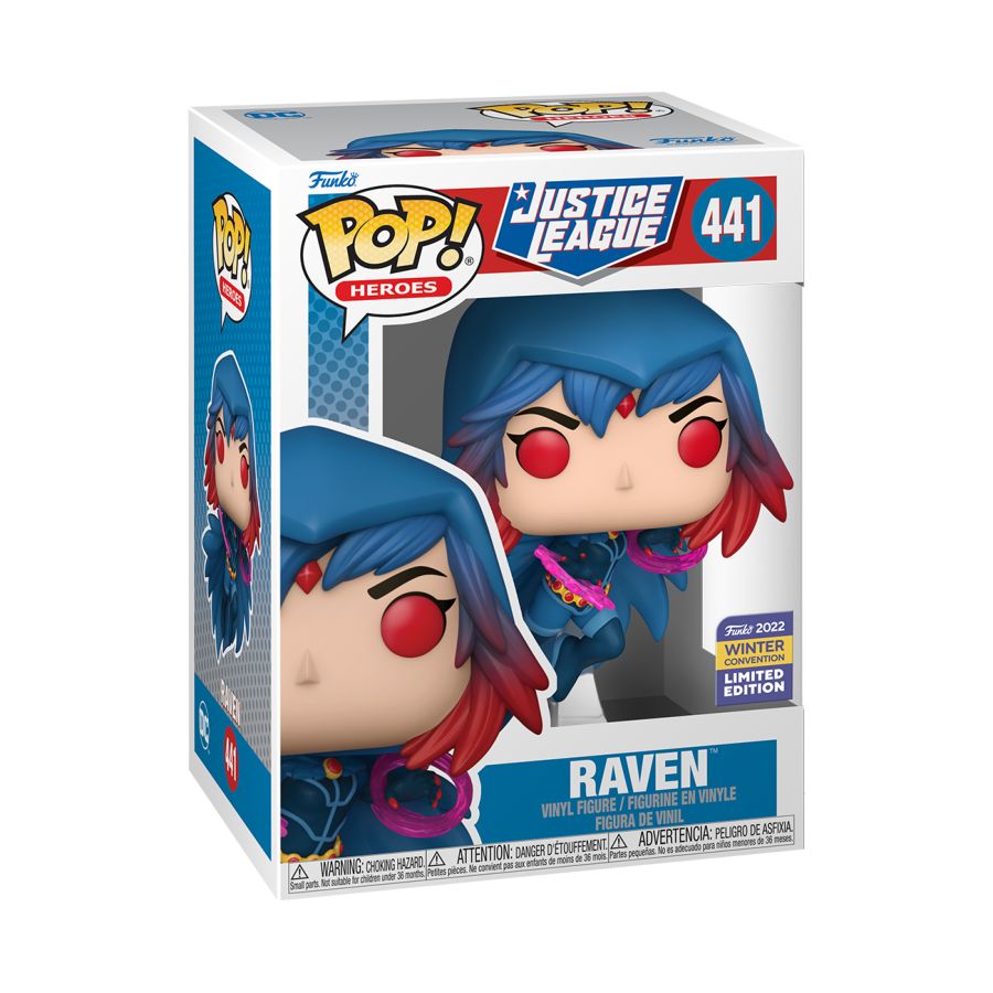 Pop Weasel - Image 3 of Justice League - Raven Winter Con 2022 Exclusive Pop! Vinyl [RS] - Funko - Pop Vinyl - Image - Pop Weasel