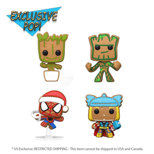 Pop Weasel Image of Marvel - Tree Holiday Box US Exclusive Pocket Pop! 4-Pack [RS] - Funko