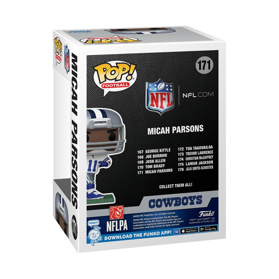 Pop Weasel - Image 3 of NFL: Cowboys - Micah Parsons (Away Uniform) Pop! Vinyl - Funko - Pop Vinyl - Image - Pop Weasel