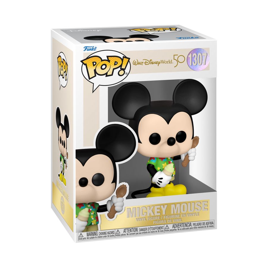 Pop Weasel - Image 2 of Disney World 50th Anniversary - Aloha Mickey Pop! Vinyl - Funko - Pop Vinyl - Image - Pop Weasel