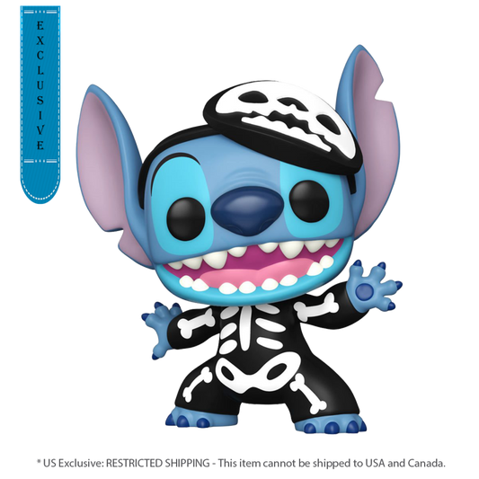 Pop Weasel Image of Lilo and Stitch - Skeleton Stitch (with chase) US Exclusive Pop! Vinyl [RS] - Funko