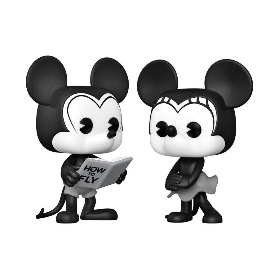 Pop Weasel Image of Disney - Pilot Mickey & Minnie D23 US Exclusive Pop! Vinyl 2-Pack [RS] - Funko - Pop Vinyl - Image - Pop Weasel