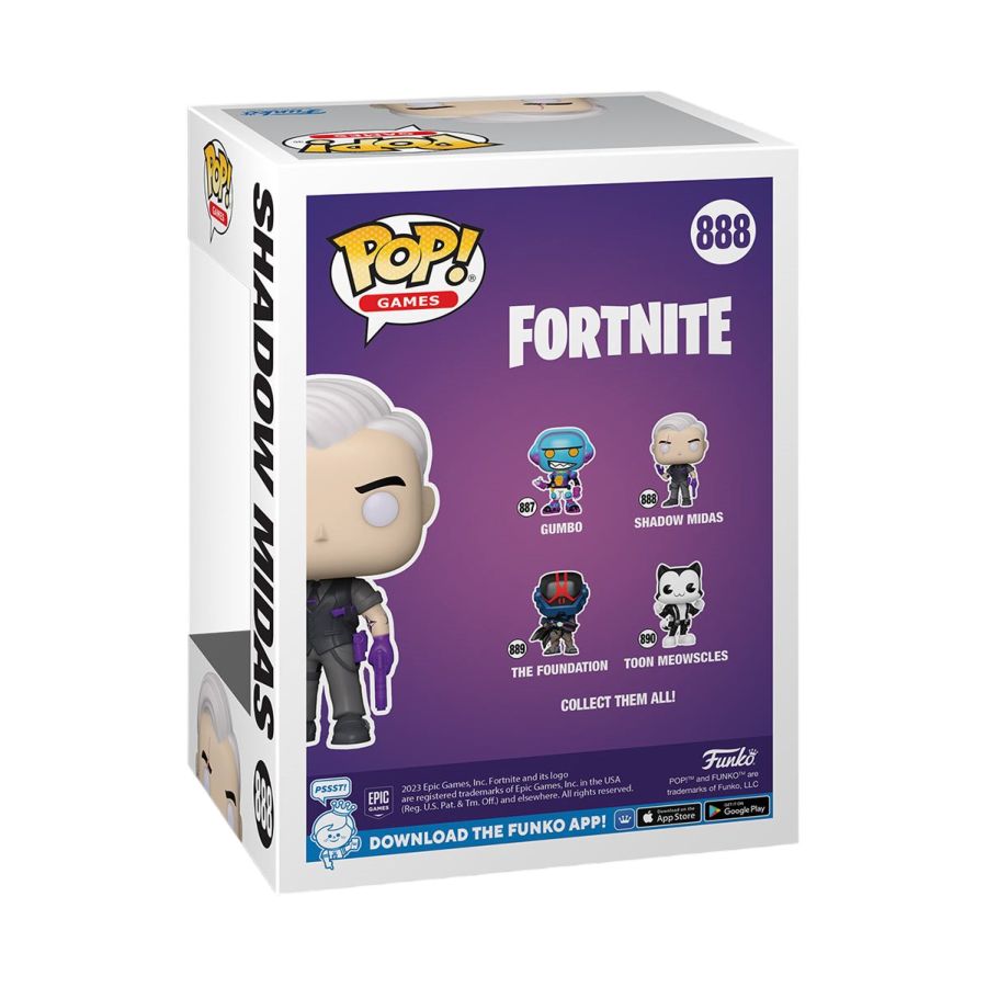 Pop Weasel - Image 3 of Fortnite - Shadow Midas Pop! Vinyl - Funko - Pop Vinyl - Image - Pop Weasel