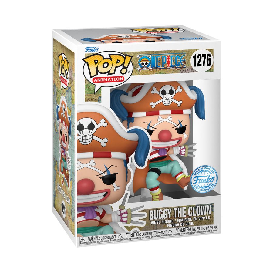 Pop Weasel - Image 3 of One Piece - Buggy the Clown US Exclusive Pop! Vinyl [RS] - Funko - Pop Vinyl - Image - Pop Weasel