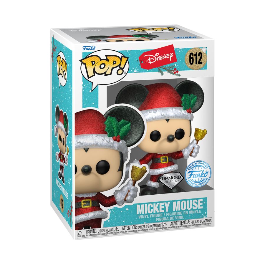 Pop Weasel - Image 3 of Disney - Mickey Holiday Diamond Glitter US Exclusive Pop! Vinyl [RS] - Funko - Pop Vinyl - Image - Pop Weasel