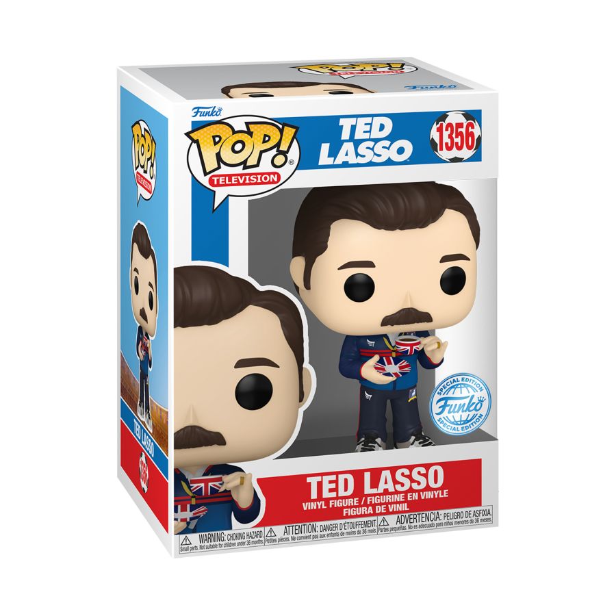 Image Pop Weasel - Image 3 of Ted Lasso - Ted with Teacup US Exclusive Pop! Vinyl [RS] - Funko - Pop Vinyl - Image - Pop Weasel