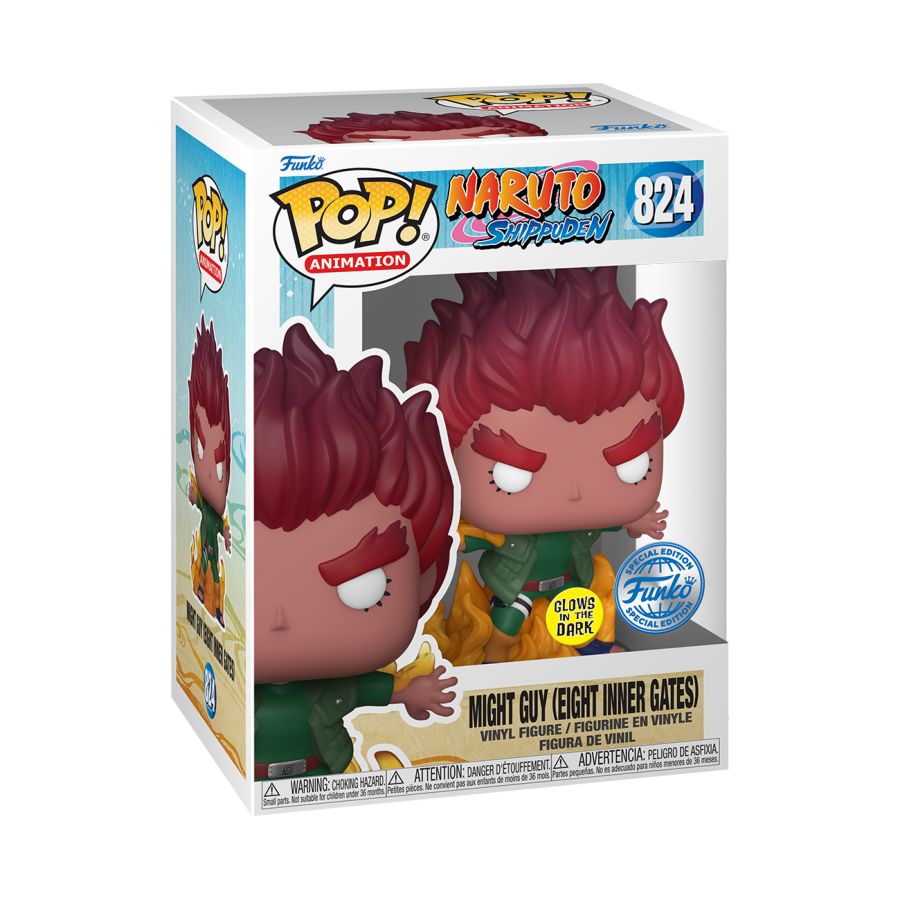 Pop Weasel - Image 2 of Naruto - Might Guy (Eight Inner Gates) US Exclusive Pop! Vinyl [RS] - Funko - Pop Vinyl - Image - Pop Weasel