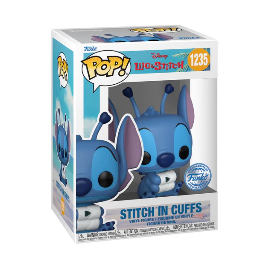 Pop Weasel - Image 3 of Lilo & Stitch - Stitch in cuffs US Exclusive Pop! Vinyl [RS] - Funko - Pop Vinyl - Image - Pop Weasel