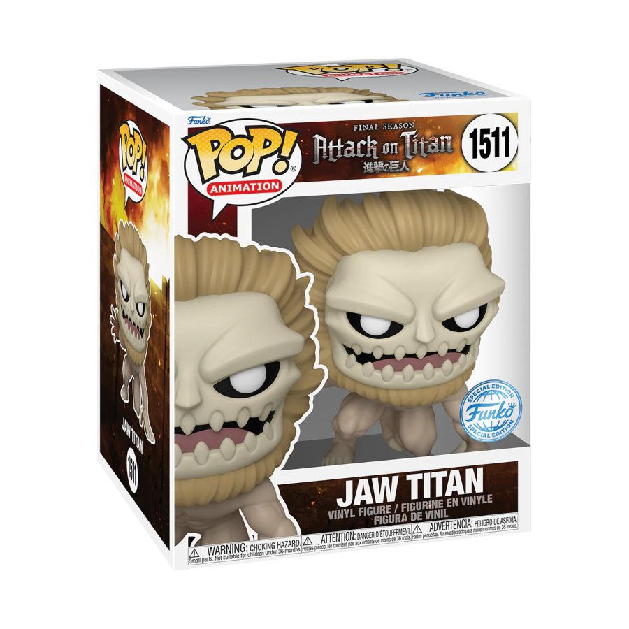 Pop Weasel - Image 3 of Attack on Titan - Jaw Titan Us Exclusive 6" Pop! Vinyl [RS] - Funko - Pop Vinyl - Image - Pop Weasel