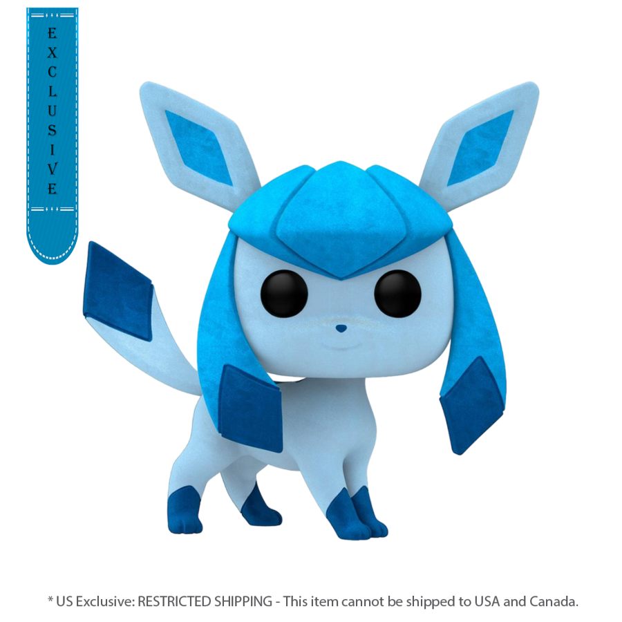 Pop Weasel Image of Pokemon - Glaceon US Exclusive Flocked Pop! Vinyl [RS] - Funko - Pop Vinyl - Image - Pop Weasel