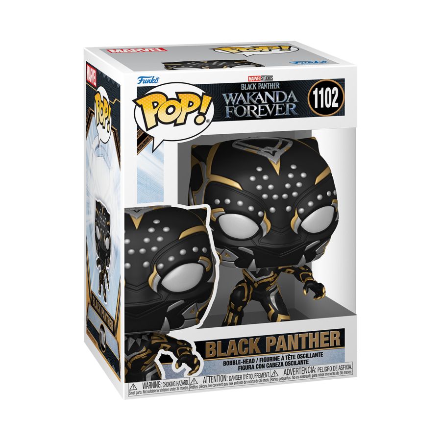 Pop Weasel - Image 2 of Black Panther 2: Wakanda Forever - Black Panther Pop! Vinyl - Funko - Pop Vinyl - Image - Pop Weasel