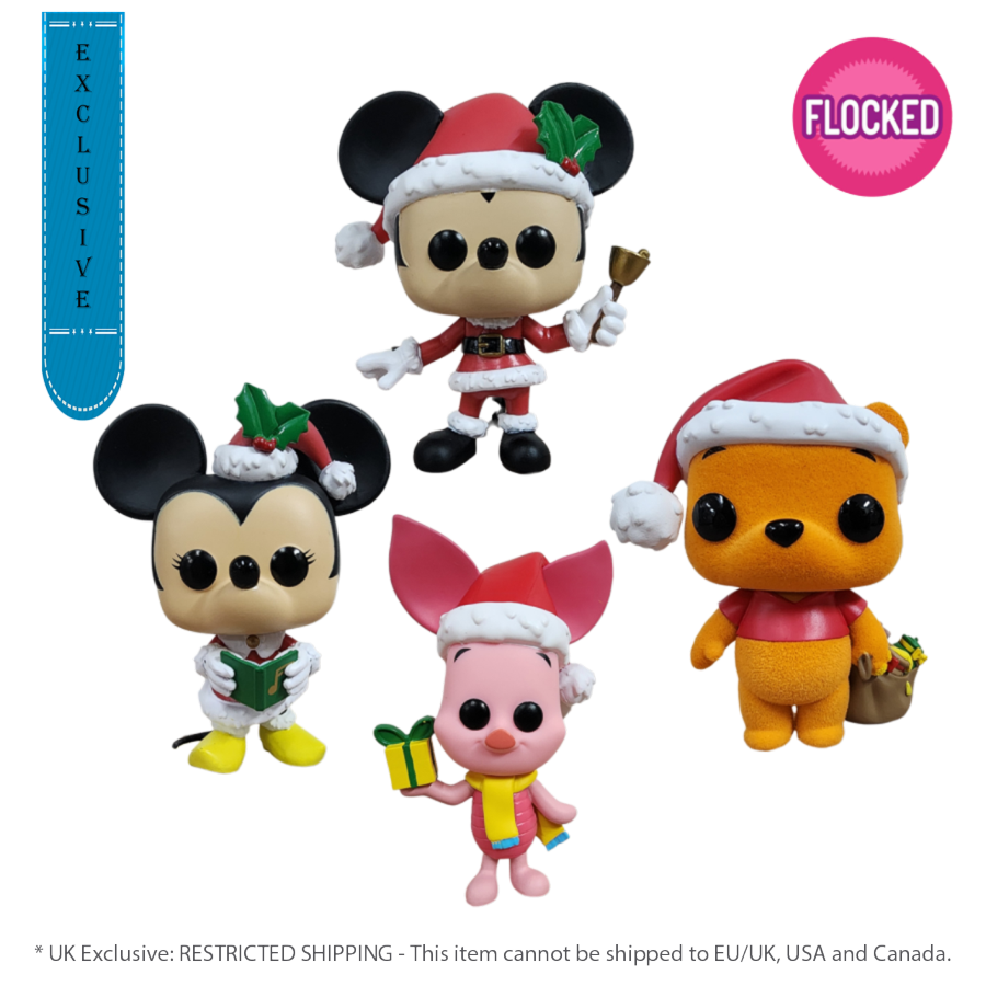 Pop Weasel Image of Disney - Mickey & Friends UK Exclusive Holiday Pop! 4-Pack [RS] - Funko - Pop Vinyl - Image - Pop Weasel