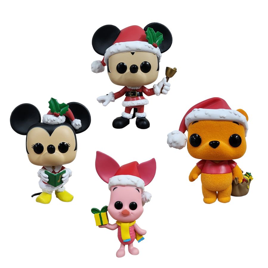 Pop Weasel - Image 2 of Disney - Mickey & Friends UK Exclusive Holiday Pop! 4-Pack [RS] - Funko - Pop Vinyl - Image - Pop Weasel