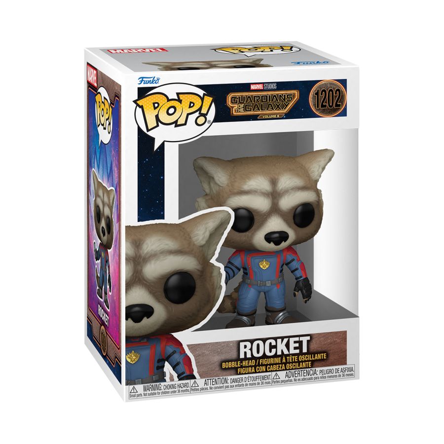 Pop Weasel - Image 2 of Guardians of the Galaxy: Vol. 3 - Rocket Pop! Vinyl - Funko