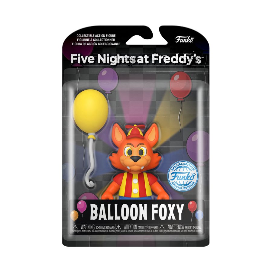 Pop Weasel - Image 2 of Five Nights at Freddy's: Security Breach - Balloon Foxy 5" US Exclusive Figure [RS] - Funko - Pop Vinyl - Image - Pop Weasel