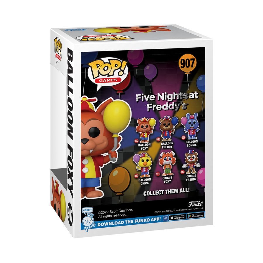 Pop Weasel - Image 3 of Five Nights at Freddy's - Balloon Foxy Pop! Vinyl - Funko - Pop Vinyl - Image - Pop Weasel