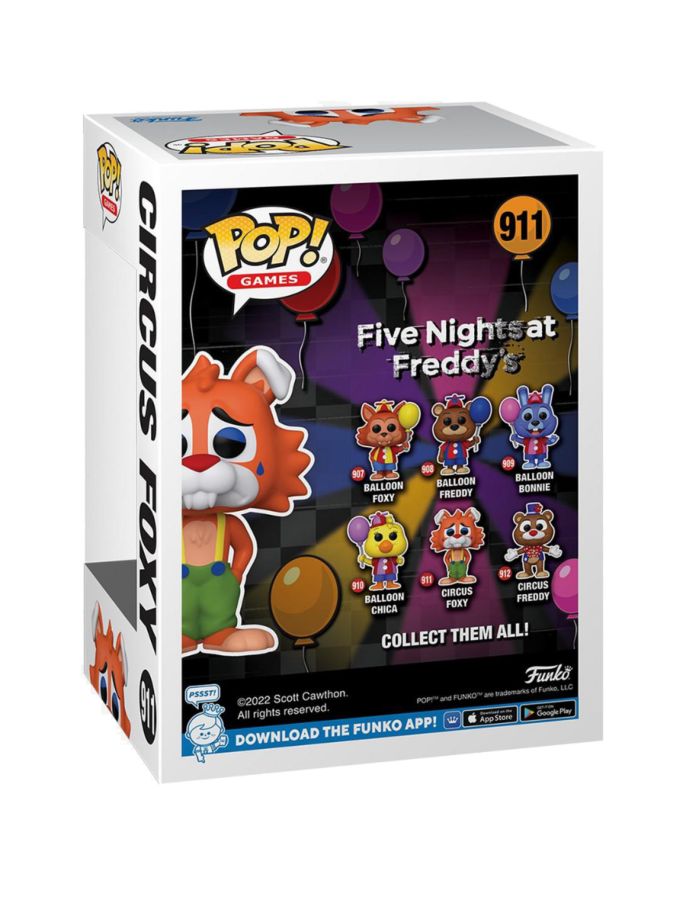 Pop Weasel - Image 3 of Five Nights at Freddy's - Circus Foxy Pop! Vinyl - Funko