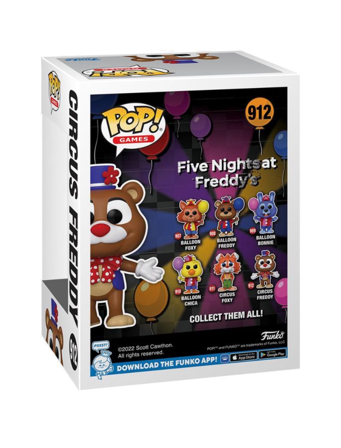Pop Weasel - Image 3 of Five Nights at Freddy's - Circus Freddy Pop! Vinyl - Funko