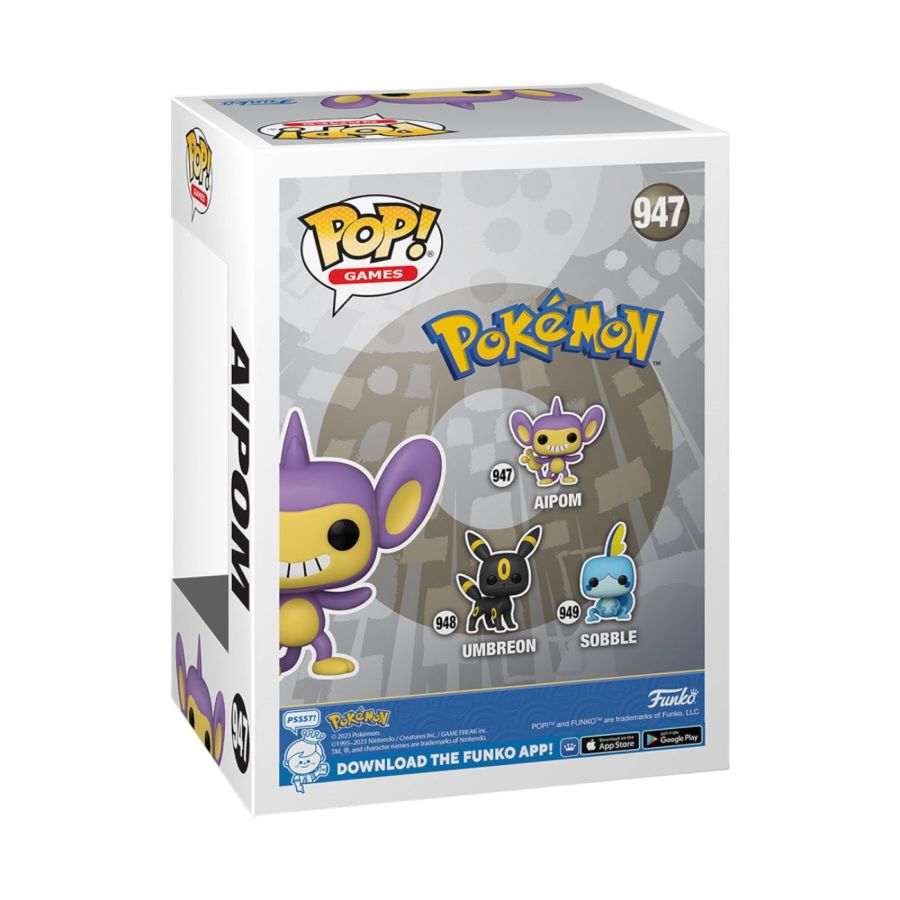 Pop Weasel - Image 4 of Pokemon - Aipom Pop! Vinyl [RS] - Funko - Pop Vinyl - Image - Pop Weasel