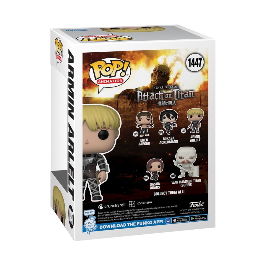 Pop Weasel - Image 3 of Attack on Titan - Armin Arlert Pop! Vinyl - Funko - Pop Vinyl - Image - Pop Weasel