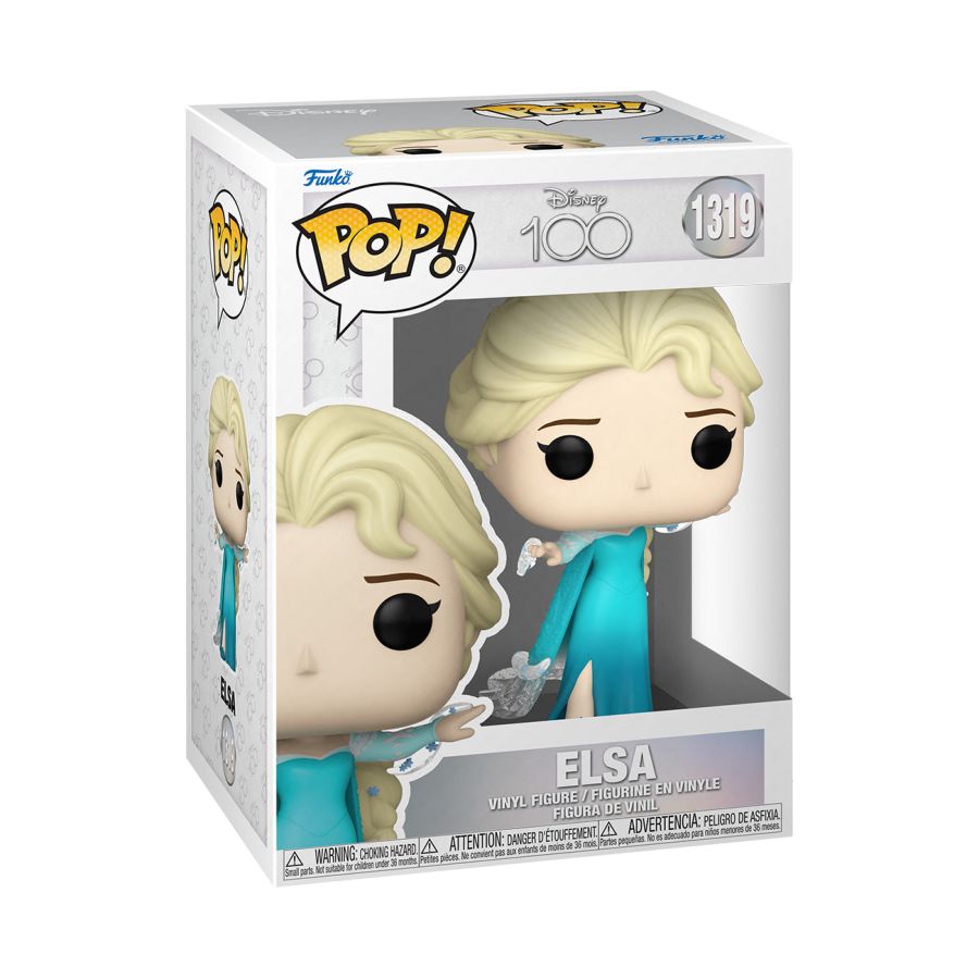 Pop Weasel - Image 2 of Disney 100th - Elsa Pop! Vinyl - Funko - Pop Vinyl - Image - Pop Weasel