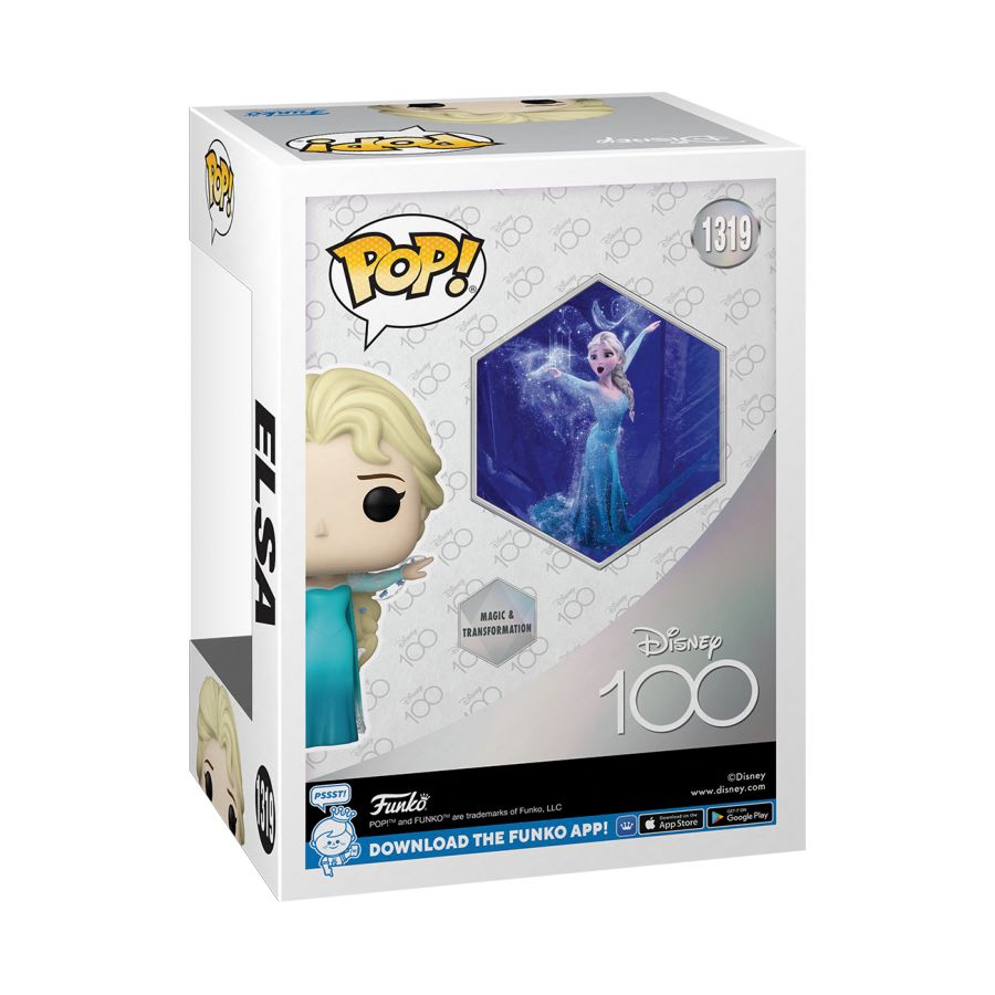 Pop Weasel - Image 3 of Disney 100th - Elsa Pop! Vinyl - Funko - Pop Vinyl - Image - Pop Weasel