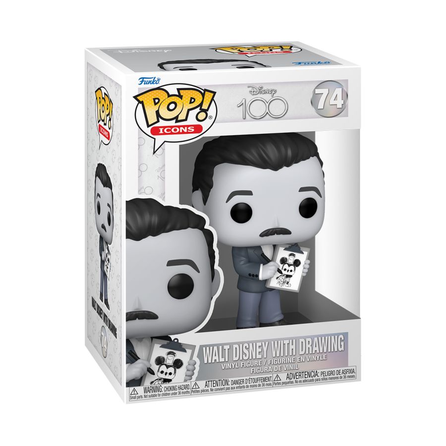 Pop Weasel - Image 2 of Disney 100th - Walt Disney with drawing Pop! Vinyl - Funko - Pop Vinyl - Image - Pop Weasel