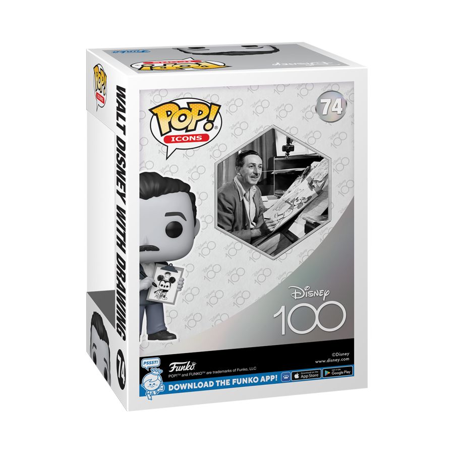 Pop Weasel - Image 3 of Disney 100th - Walt Disney with drawing Pop! Vinyl - Funko - Pop Vinyl - Image - Pop Weasel