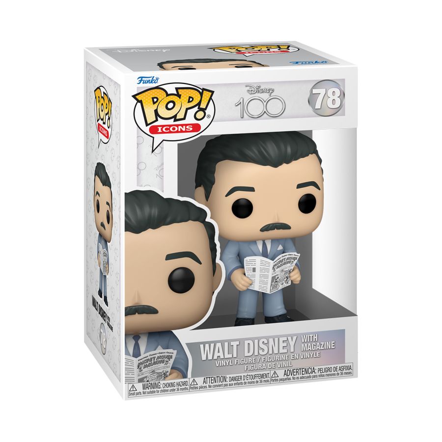 Pop Weasel - Image 2 of Disney: D100 - Walt Disney with Magazine Pop! Vinyl - Funko - Pop Vinyl - Image - Pop Weasel