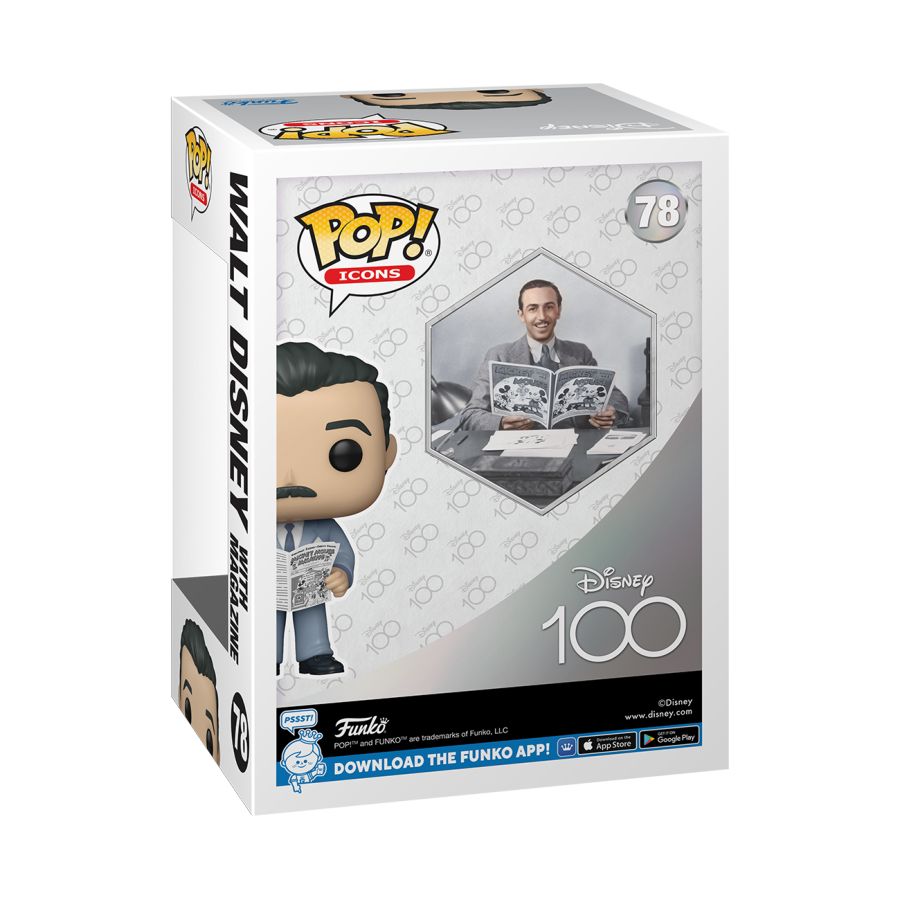 Pop Weasel - Image 3 of Disney: D100 - Walt Disney with Magazine Pop! Vinyl - Funko - Pop Vinyl - Image - Pop Weasel