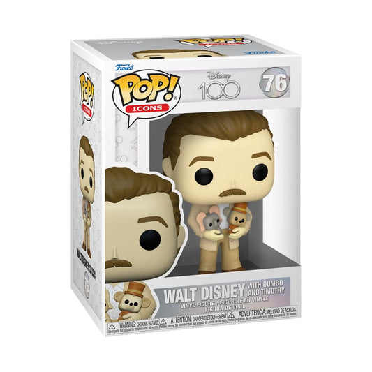 Pop Weasel - Image 2 of Disney 100th - Walt Disney with Dumbo & Timothy Pop! Vinyl - Funko