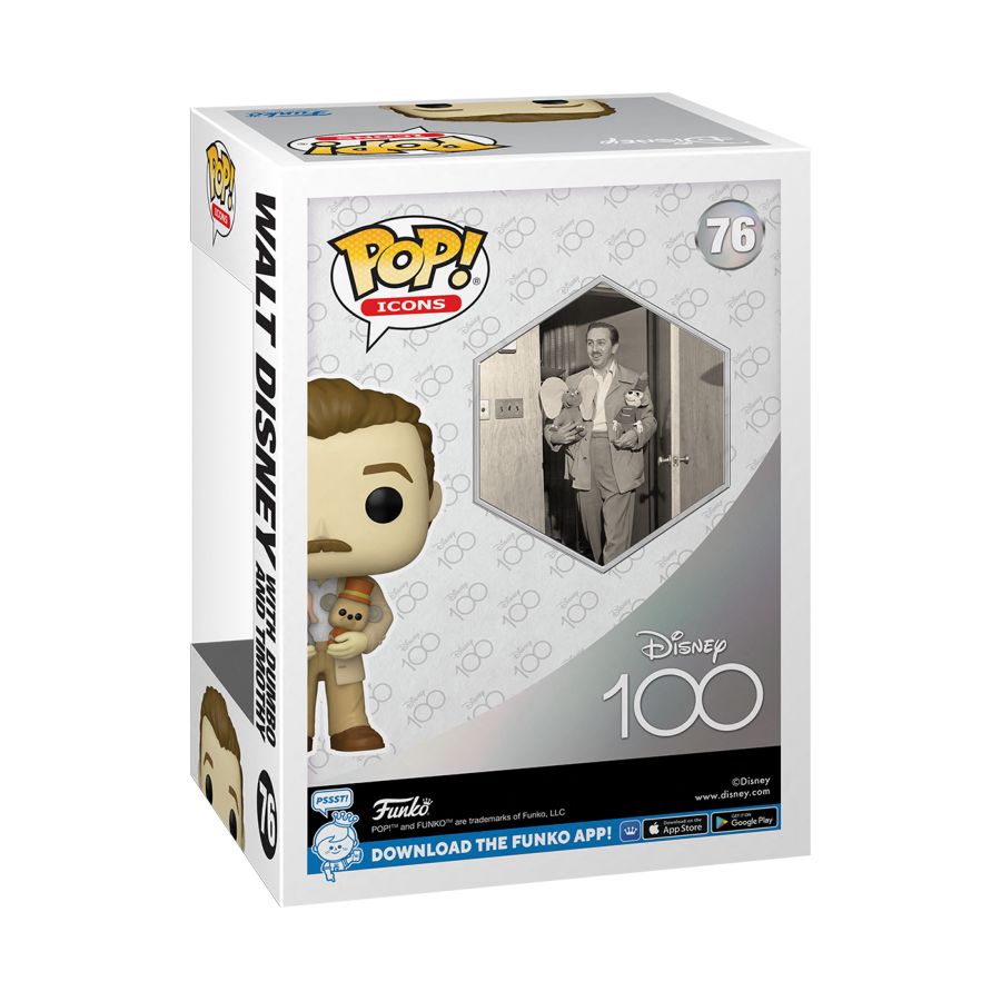 Pop Weasel - Image 3 of Disney 100th - Walt Disney with Dumbo & Timothy Pop! Vinyl - Funko - Pop Vinyl - Image - Pop Weasel