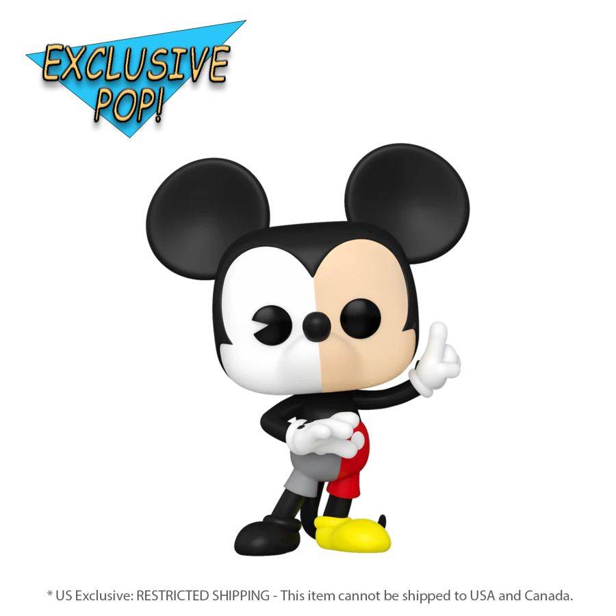 Pop Weasel Image of Disney 100th - Mickey Mouse (Split Colour) US Exclusive Pop! Vinyl [RS] - Funko - Pop Vinyl - Image - Pop Weasel