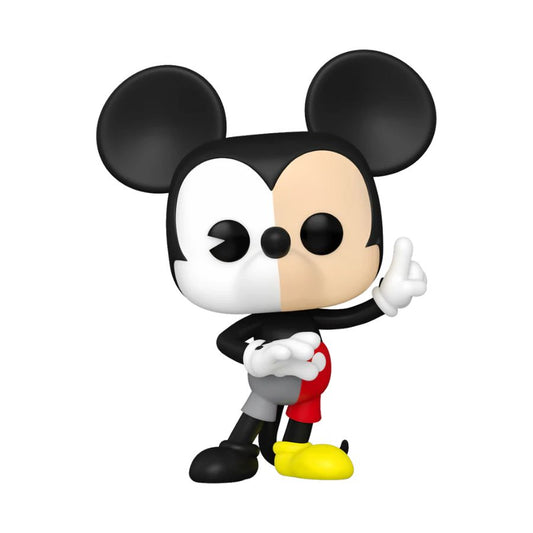 Pop Weasel - Image 2 of Disney 100th - Mickey Mouse (Split Colour) US Exclusive Pop! Vinyl [RS] - Funko