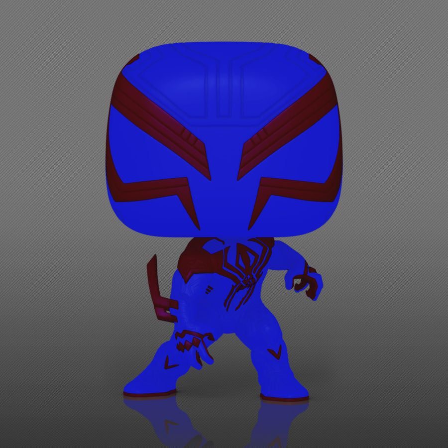 Pop Weasel - Image 3 of Spider-Man: Across the Spider-Verse - Spider-Man 2099 (Alt) US Exclusive Glow Pop! Vinyl [RS] - Funko - Pop Vinyl - Image - Pop Weasel