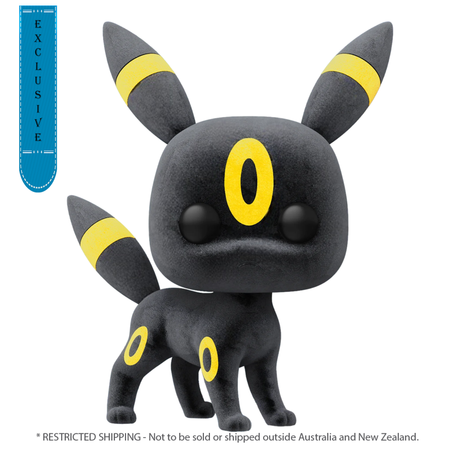 Pop Weasel Image of Pokemon - Umbreon US Exclusive Flocked Pop! Vinyl [RS] - Funko - Pop Vinyl - Image - Pop Weasel