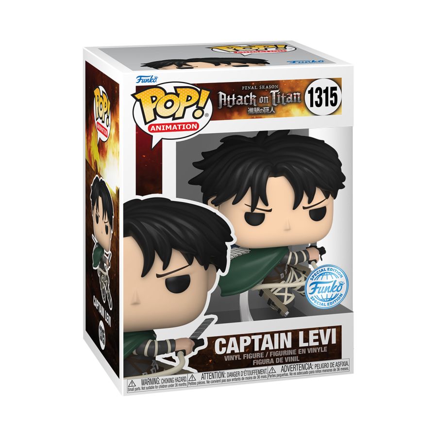 Pop Weasel - Image 3 of Attack on Titan - Levi Ackerman (Season 5) US Exclusive Pop! Vinyl [RS] - Funko - Pop Vinyl - Image - Pop Weasel