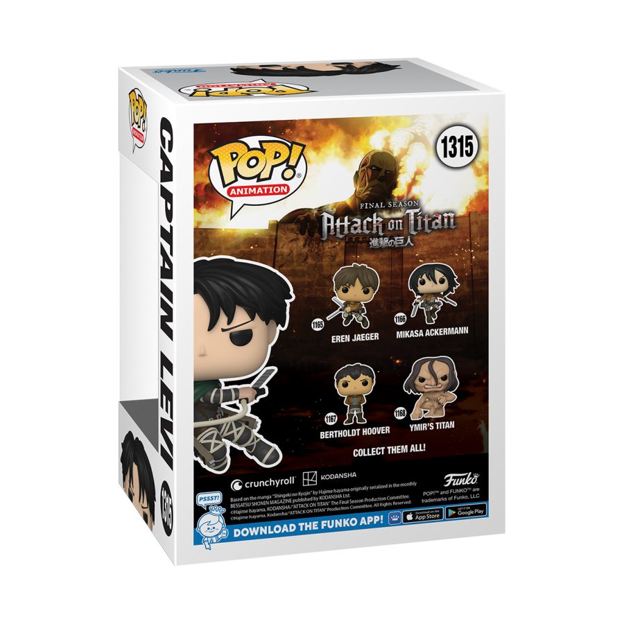 Pop Weasel - Image 4 of Attack on Titan - Levi Ackerman (Season 5) US Exclusive Pop! Vinyl [RS] - Funko - Pop Vinyl - Image - Pop Weasel