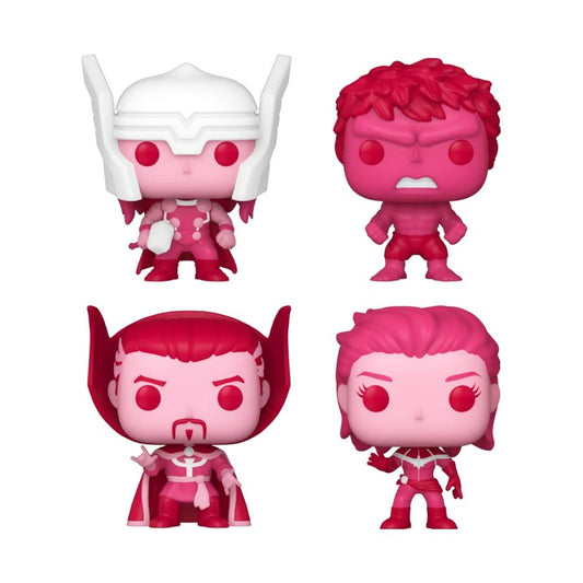 Pop Weasel - Image 2 of Marvel - Valentines Day US Exclusive Pocket Pop! 4-Pack [RS] - Funko