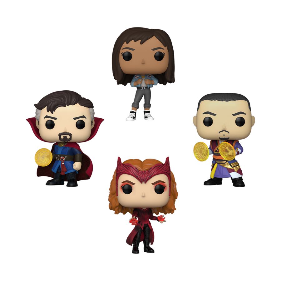 Pop Weasel - Image 2 of Doctor Strange 2: Multiverse of Madness - US Exclusive Pop! 4-Pack [RS] - Funko - Pop Vinyl - Image - Pop Weasel