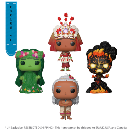 Pop Weasel Image of Moana - UK Exclusive Pop! Vinyl 4-Pack [RS] - Funko