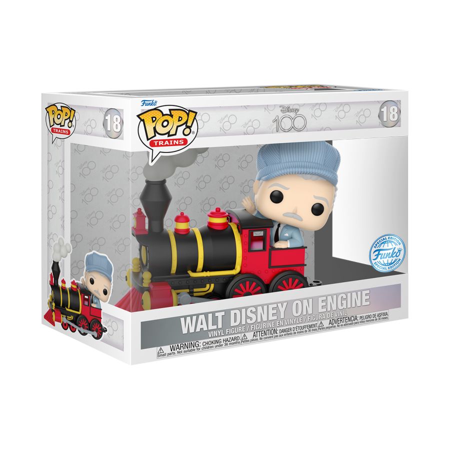 Pop Weasel - Image 3 of Disney 100th - Walt Disney on Engine US Exclusive Pop! Train [RS] - Funko - Pop Vinyl - Image - Pop Weasel