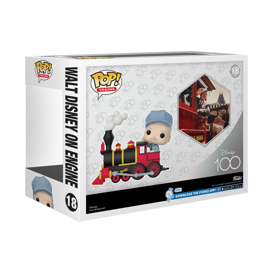 Pop Weasel - Image 4 of Disney 100th - Walt Disney on Engine US Exclusive Pop! Train [RS] - Funko - Pop Vinyl - Image - Pop Weasel