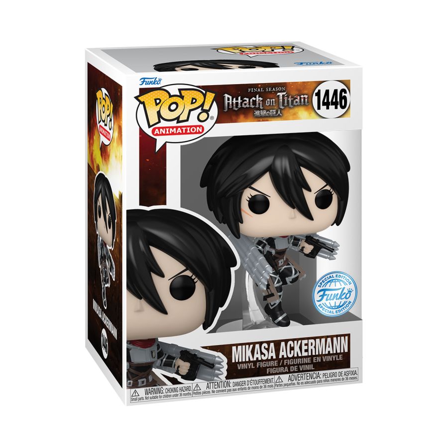 Pop Weasel - Image 3 of Attack on Titan - Mikasa Ackerman US Exclusive Metallic Pop! Vinyl [RS] - Funko - Pop Vinyl - Image - Pop Weasel