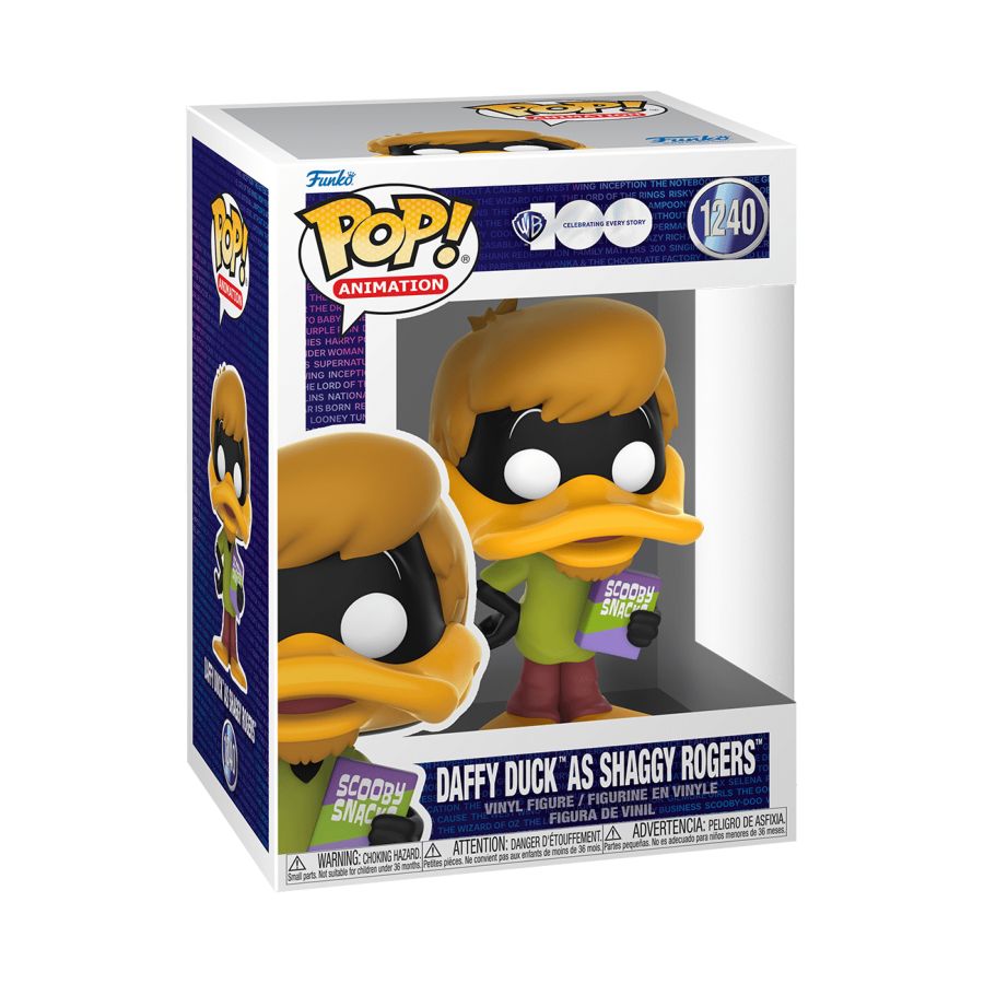 Pop Weasel - Image 2 of Looney Tunes - Daffy Duck as Shaggy (WB 100th) Pop! Vinyl - Funko - Pop Vinyl - Image - Pop Weasel