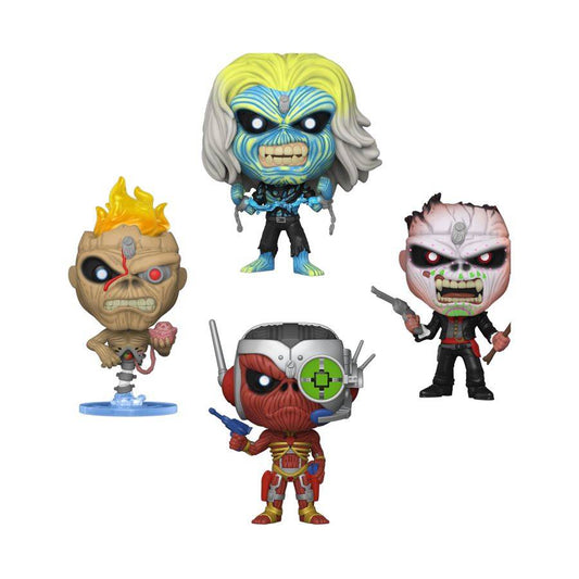 Pop Weasel Image of Iron Maiden - Eddie US Exclusive Glow Pop! Vinyl 4-Pack [RS] - Funko