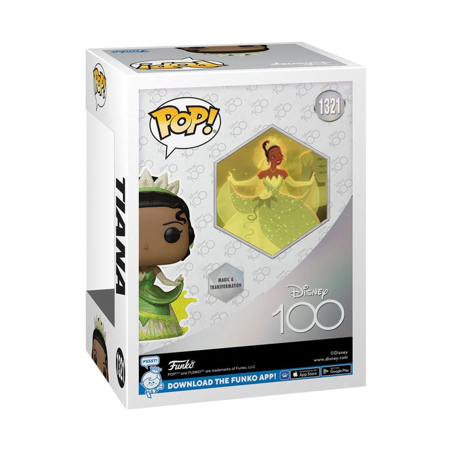 Pop Weasel - Image 4 of Disney 100th - Tiana Diamond Glitter US Exclusive Pop! Vinyl [RS] - Funko - Pop Vinyl - Image - Pop Weasel