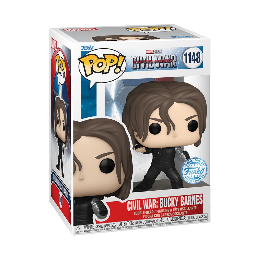 Pop Weasel - Image 3 of Captain America 3: Civil War - Bucky Barnes Build-A-Scene Pop! Vinyl [RS] - Funko - Pop Vinyl - Image - Pop Weasel