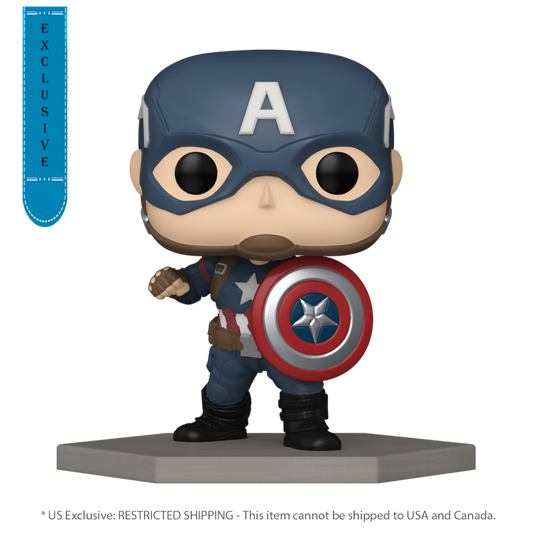 Pop Weasel Image of Captain America 3: Civil War - Captain America US Exclusive Build-A-Scene Pop! Vinyl [RS] - Funko